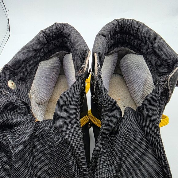 Alpina 3 Pin 75mm Nordic Norm XC Ski Boots Mens Size 39 Black Yellow Vibram - Picture 9 of 14